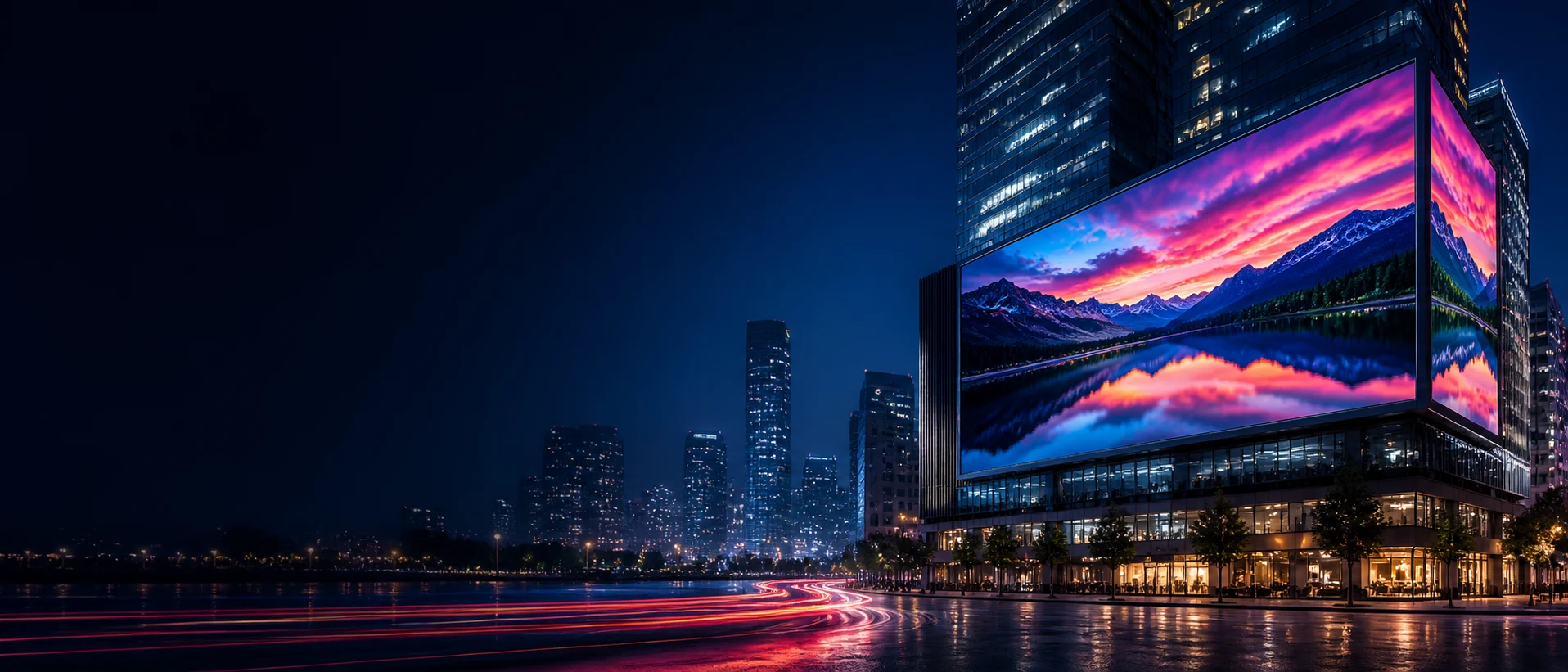 Homepage LED display banner